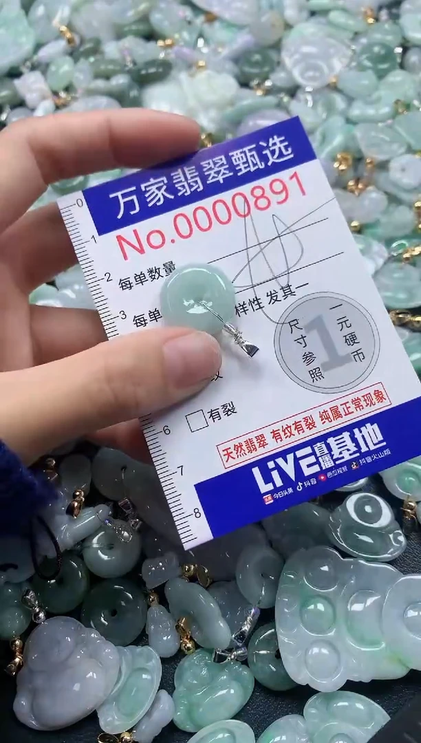 吊坠(不含链)未镶嵌翡翠0891