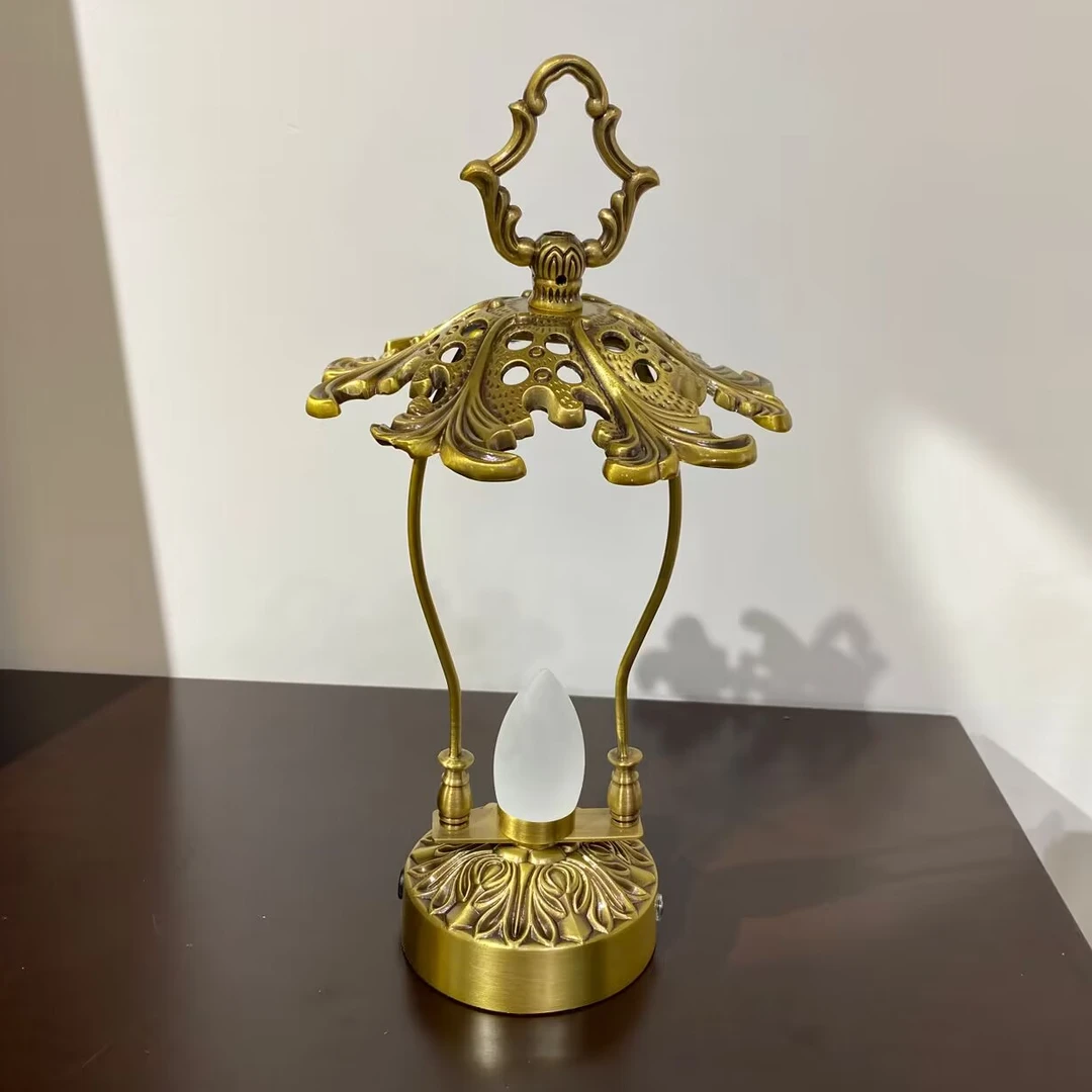 D3105黄铜家居装饰品摆件客厅氛围小夜灯工艺品摆设