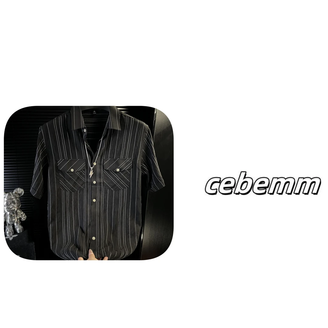 XJ-2025新款简约免烫舒适透气时尚百搭衬衫男士高级感短袖