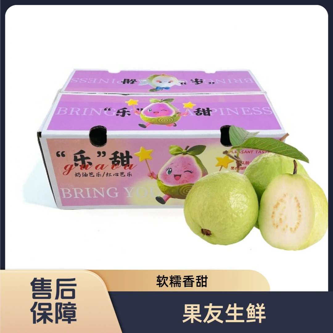 【乐甜树熟奶油芭乐】甜糯 整箱带箱3斤左右 太原晋中吕梁拍