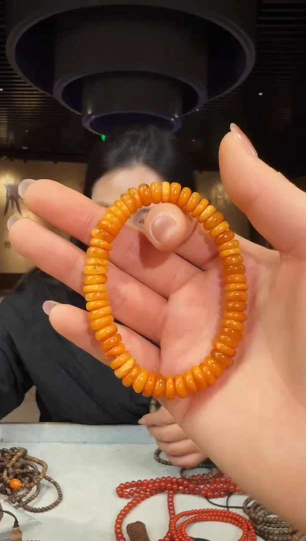 【闪购商品】蜜蜡手链未镶嵌蜜蜡片片珠