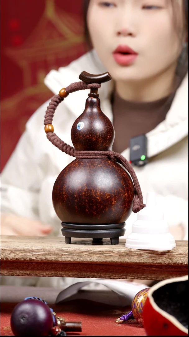 682号纯手工制作天然大漆真葫芦【不包全品介意慎拍】