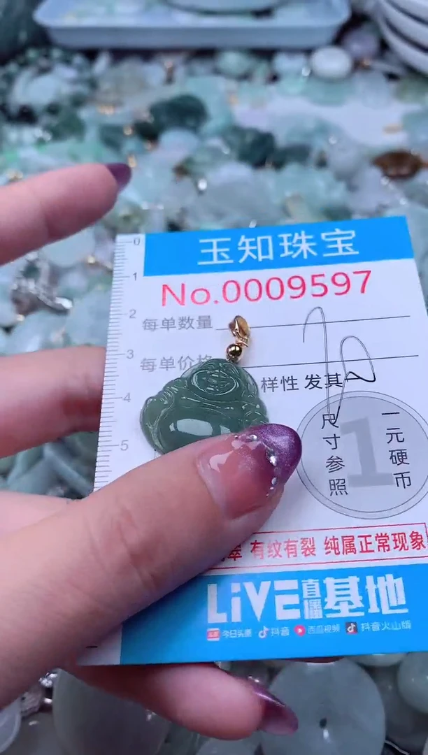 翡翠未镶嵌吊坠(不含链)9597