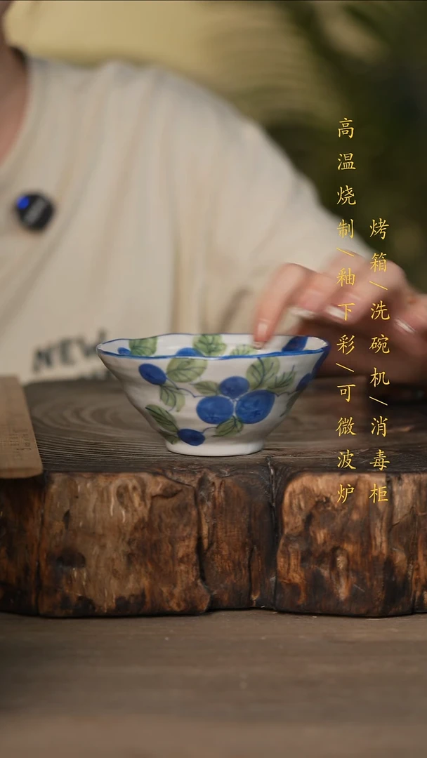 瓷片景德镇高温釉下彩可微波烤箱洗碗机
