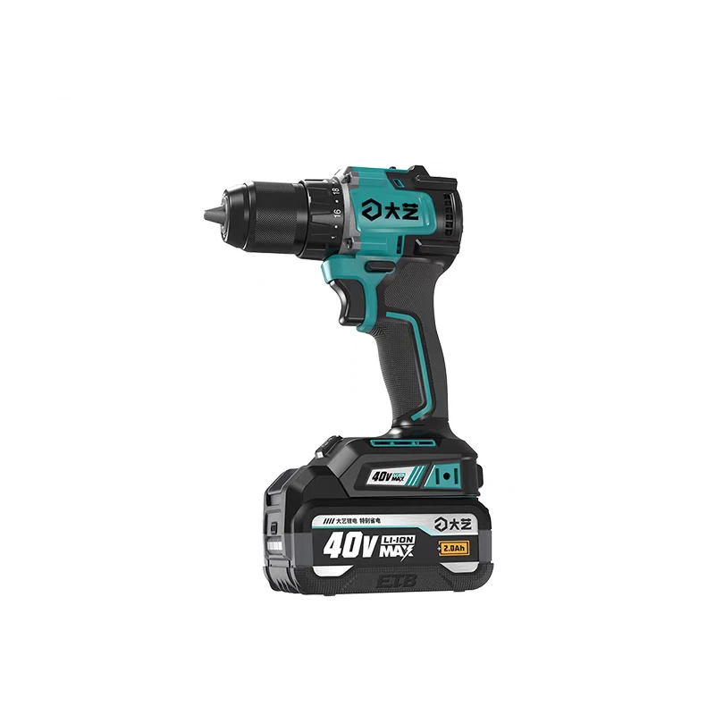 正品大艺无刷40V锂电钻40-65充电式起子电钻电动螺丝刀多功能家用