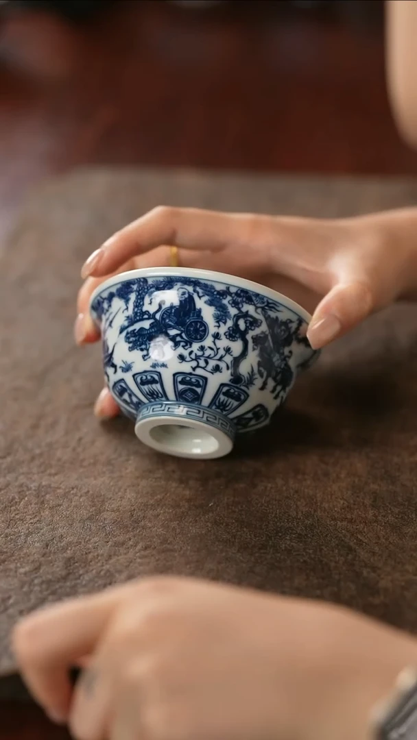 记石柴窑鬼谷子大压手杯