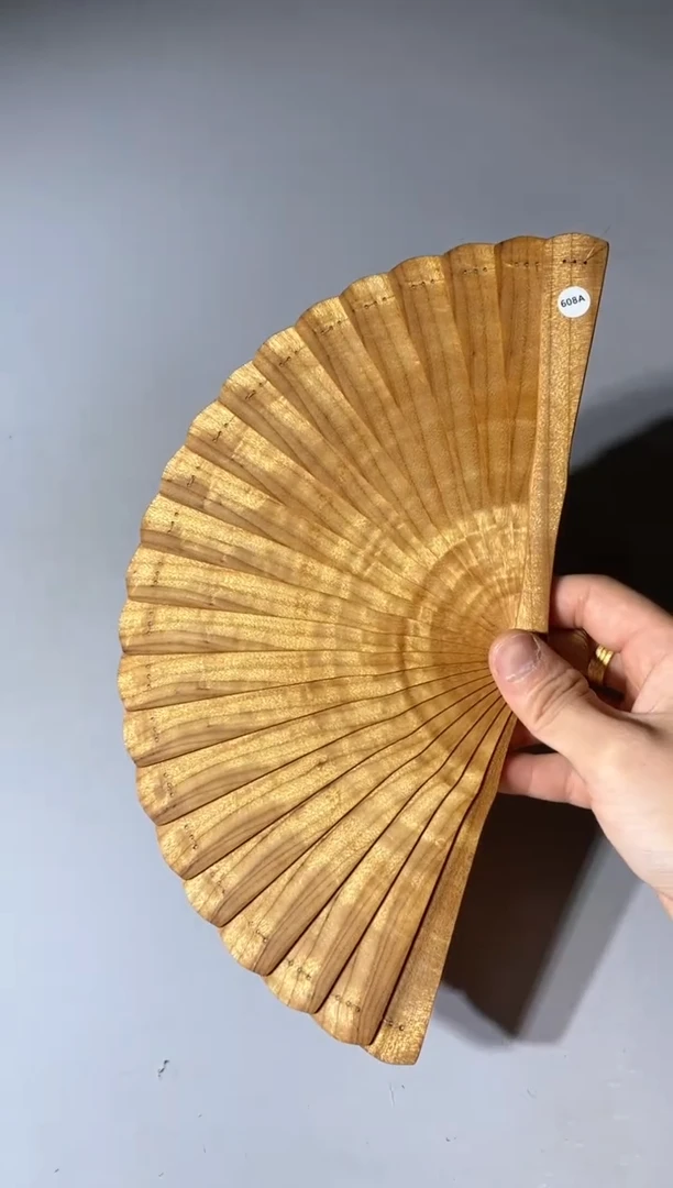 金丝楠608号16cm金丝楠木小叶桢楠扇子