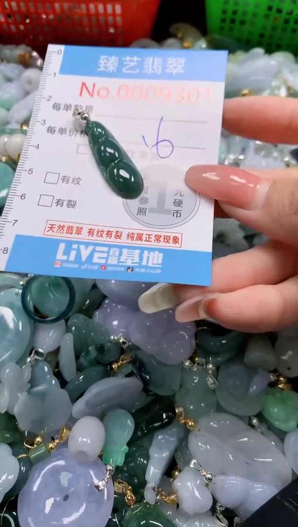 翡翠未镶嵌吊坠(不含链)9301