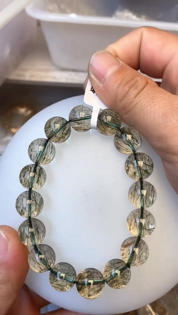 【闪购商品】水晶手链未镶嵌89 绿发13mm