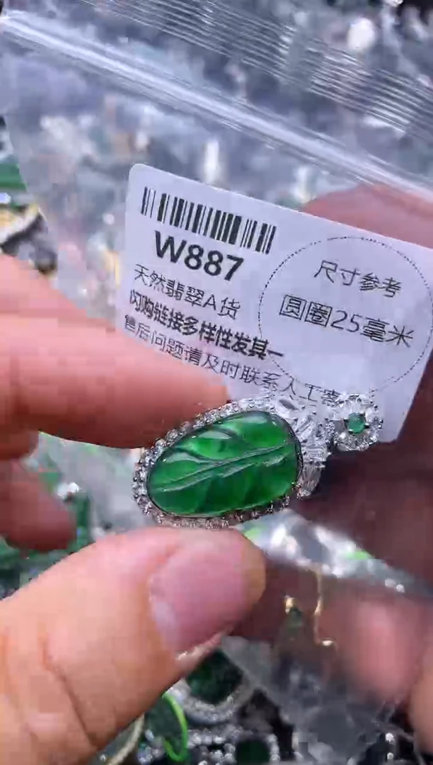 【闪购商品】翡翠颈饰未镶嵌W887吊坠