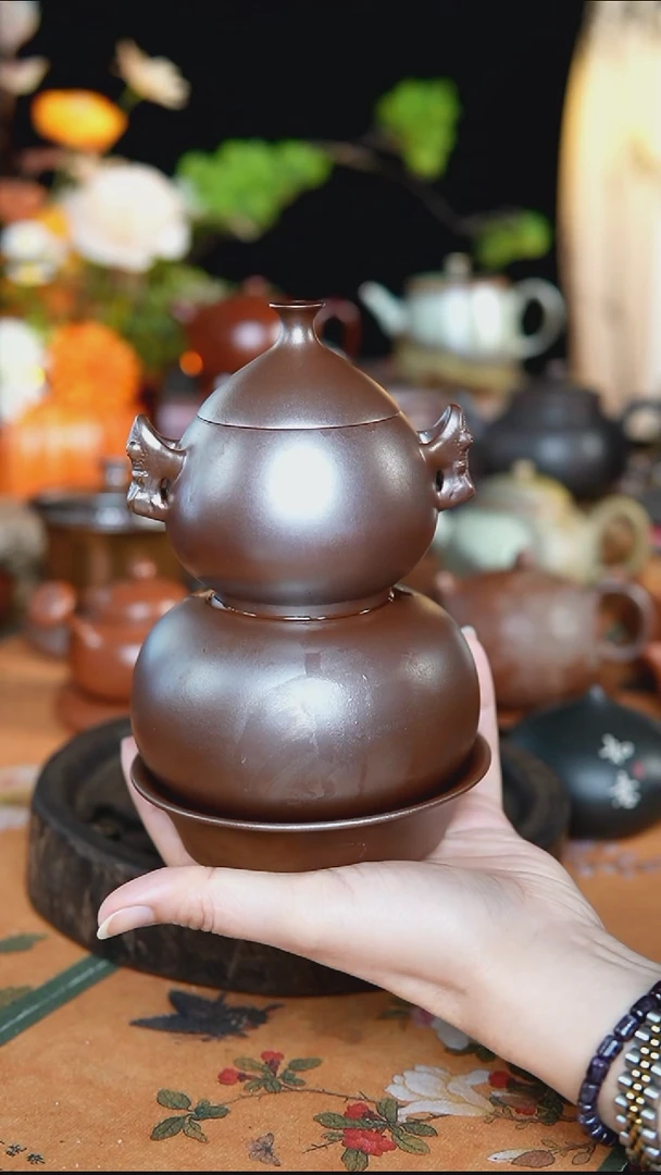 海****6蛟龙精品碳晶烧葫芦抖漏壶