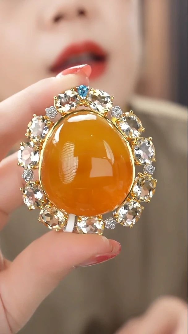 琥珀吊坠(不含链)未镶嵌特色蜜蜡吊坠