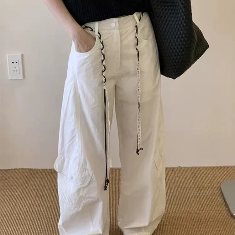 9000最近风很大！私服高腰韩系工装裤