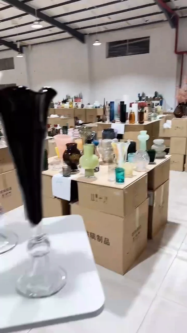 【闪购商品】玻璃高脚花瓶高