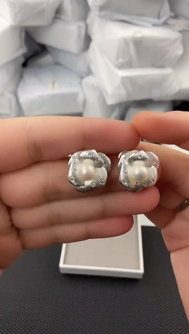 未镶嵌耳饰淡水珍珠ed1042