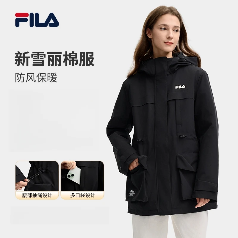 Fila/斐乐3M新雪丽棉服【防风保暖】女冬季户外运动外套F11W518904F