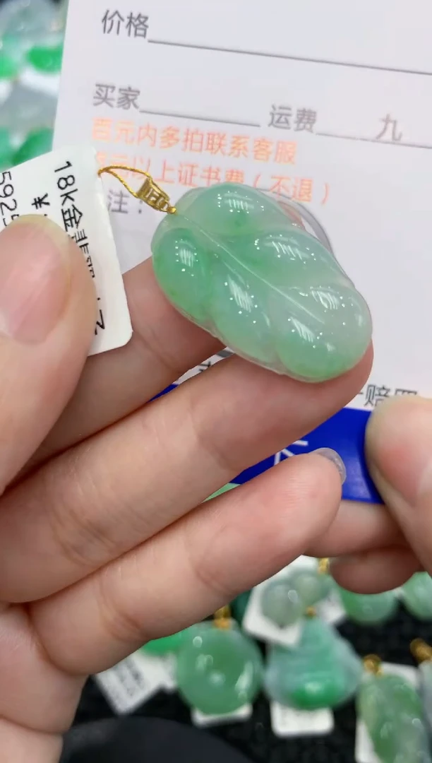 【闪购商品】翡翠颈饰18K金镶嵌111111111111