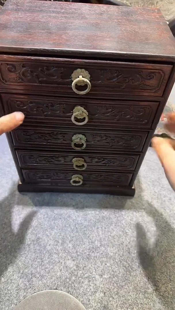 木紫檀拆件雕刻板以直播间实物为准微瑕老物件