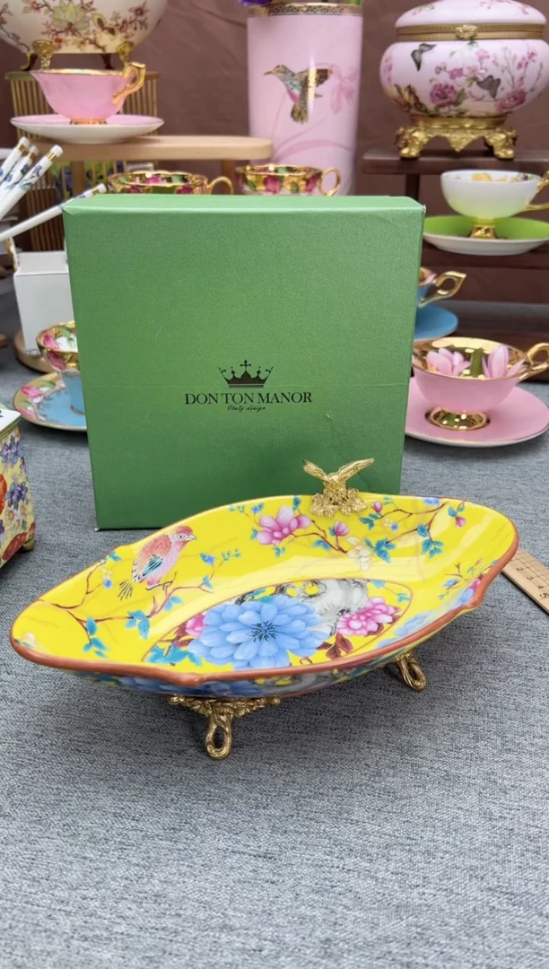 【闪购商品】东顿庄园花开富贵瓜子碟