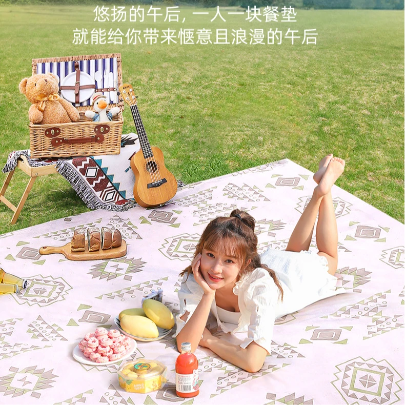 一次性野餐垫隔脏户外防潮垫单双人防水防油沙滩垫草坪野营地垫子