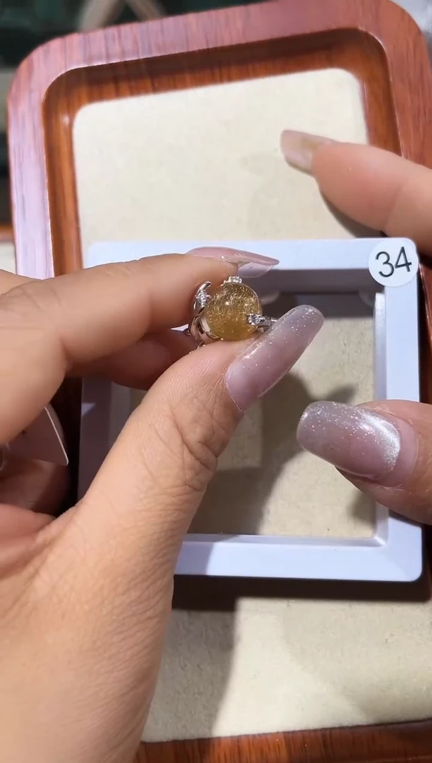 【闪购商品】水晶戒指银S925镶嵌定制