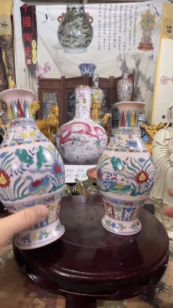 摆件现代陶瓷摆O