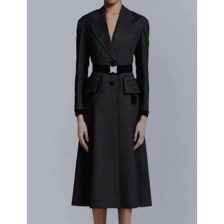 普拉达/大衣/95新/聚酯纤维/[251030SJ0002]