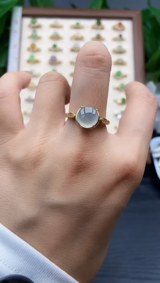 银S925镶嵌戒指翡翠12