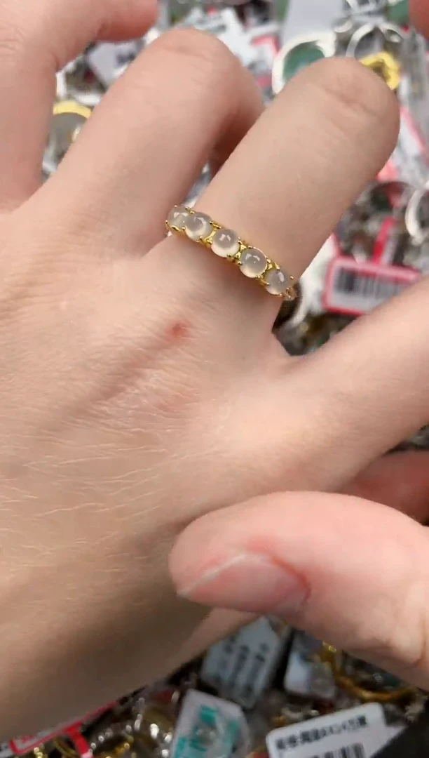 银S925镶嵌戒指翡翠131313---2