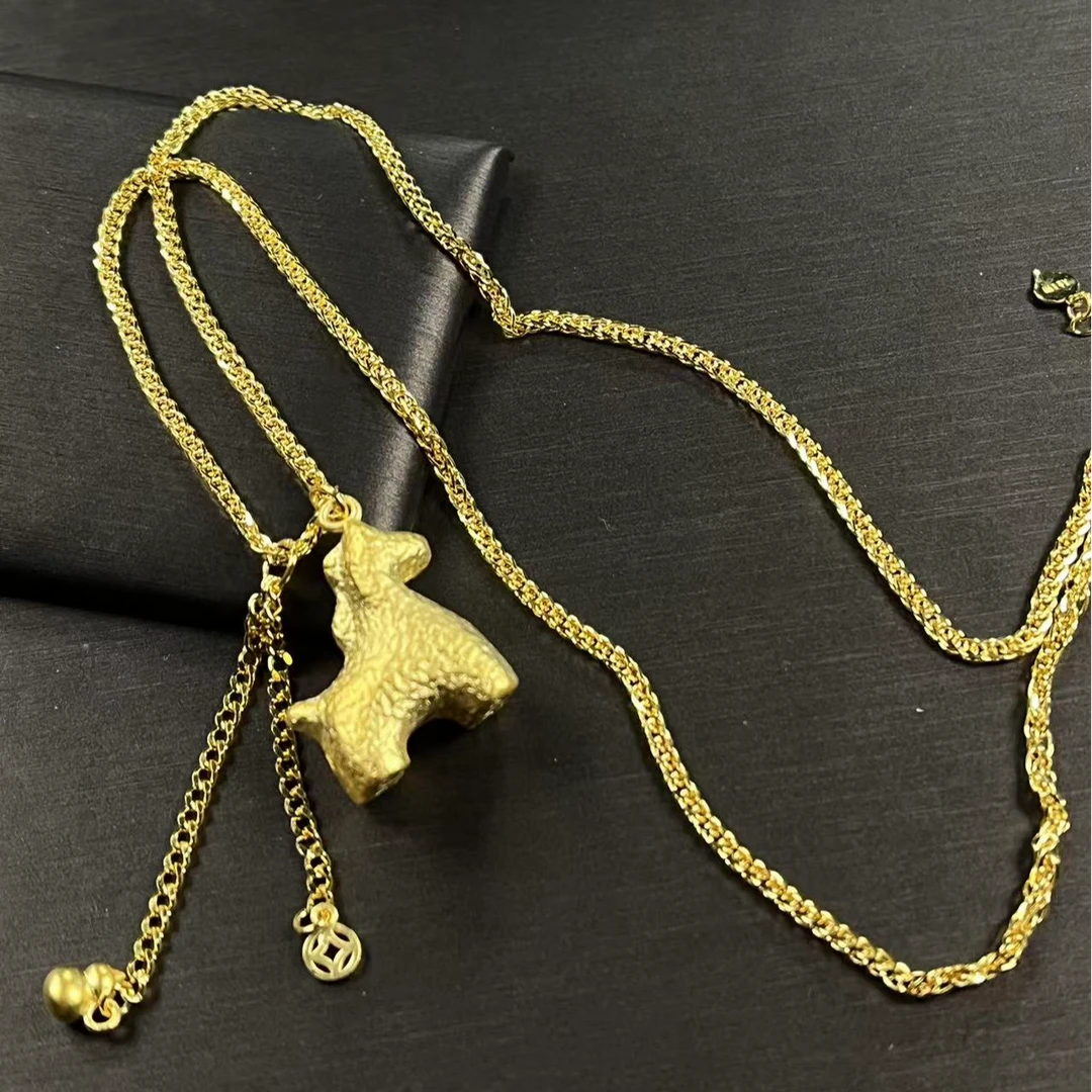 坠链均足银 马上有钱套链