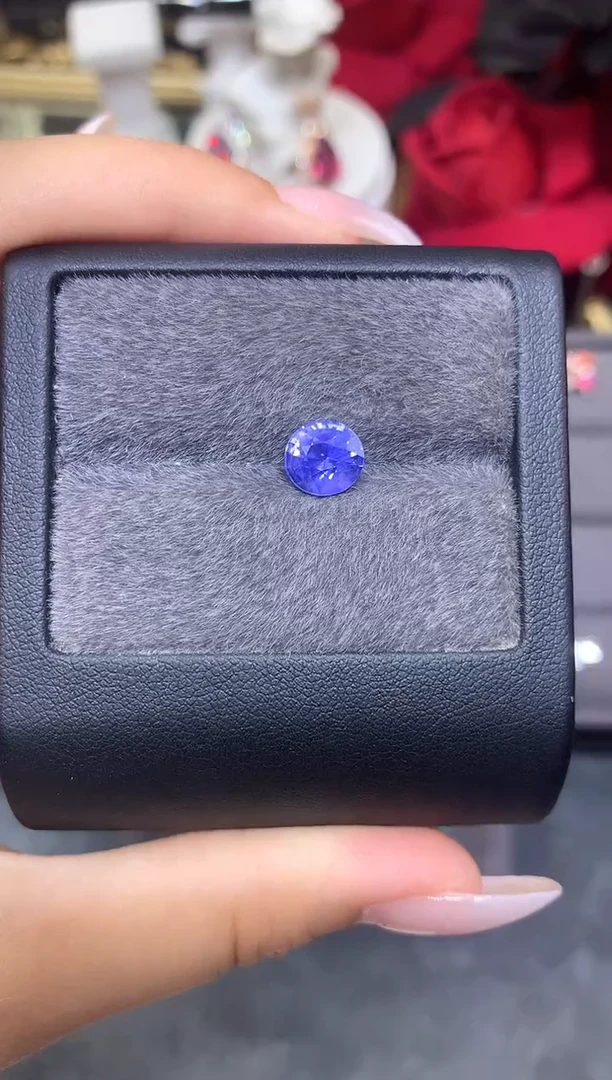 未镶嵌裸石定制蓝宝石圆切（蓝花楹）蓝宝石 2.51ct