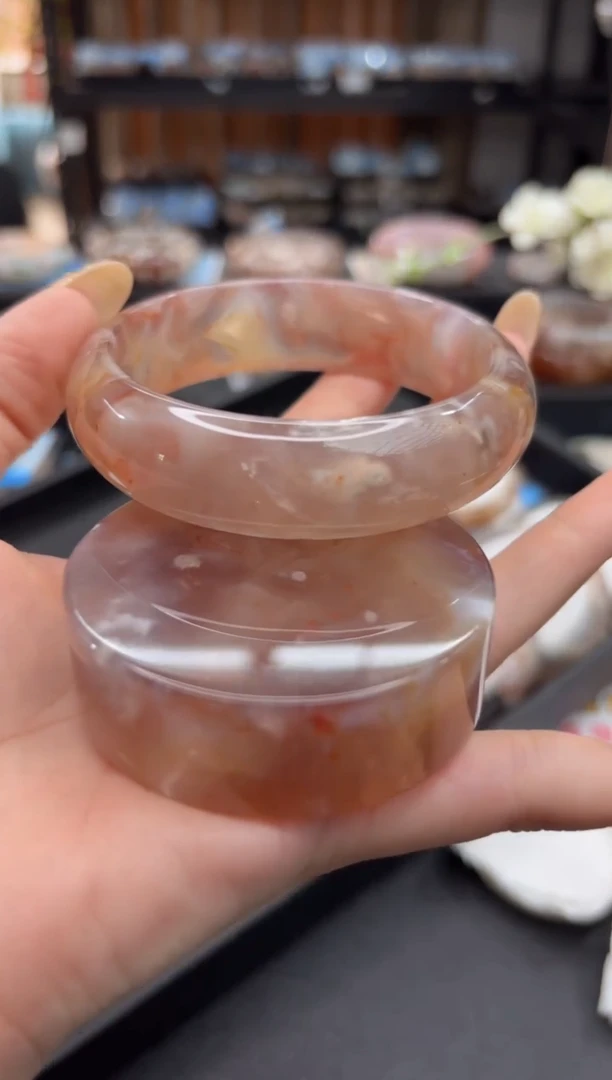 未镶嵌手镯石英质玉C103(61圈赠送镯心)