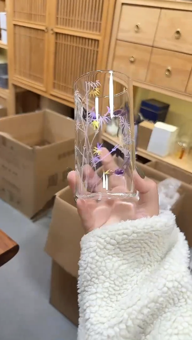 紫色绿茶杯2只