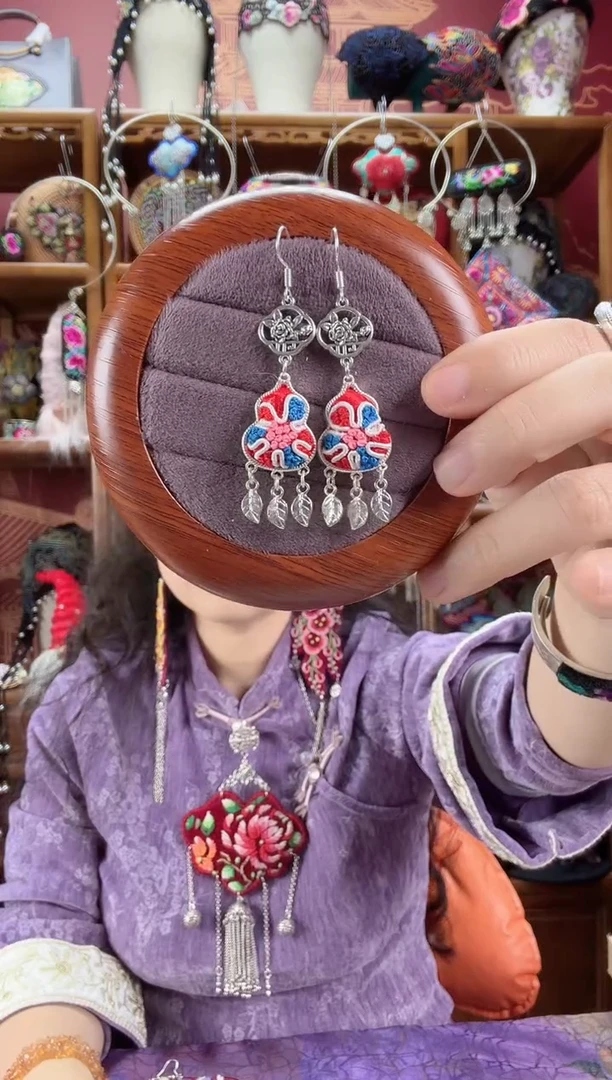 刺绣耳环5甜甜家