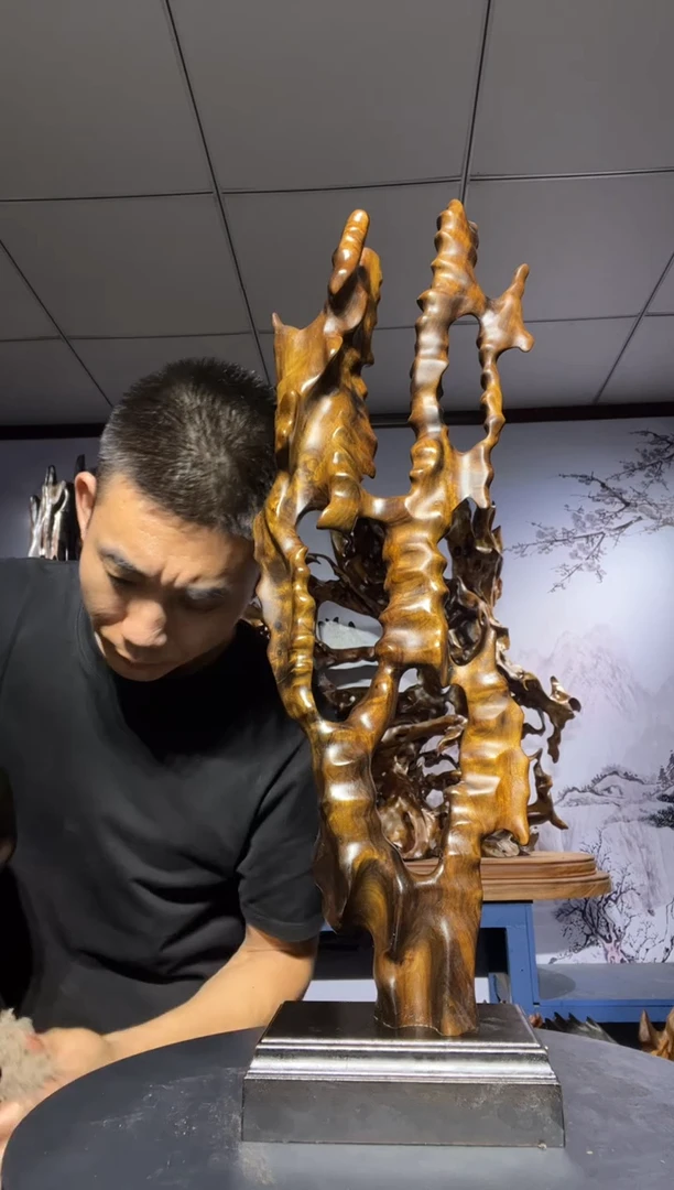 金丝楠木雕款用****6金丝楠木工艺品摆件
