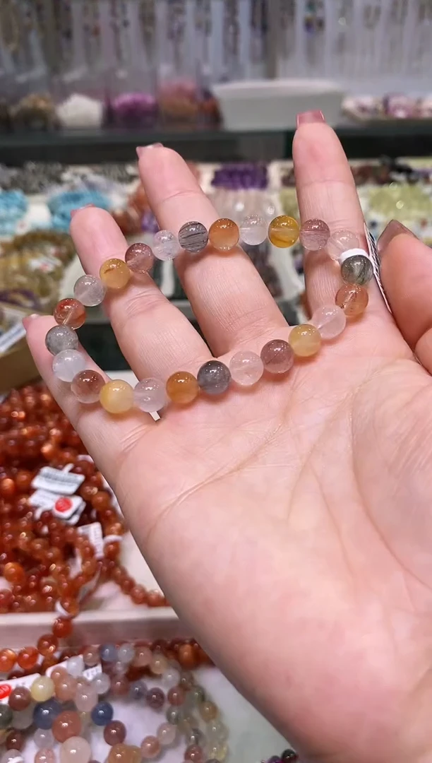 未镶嵌手链水晶多样性发其一兔毛