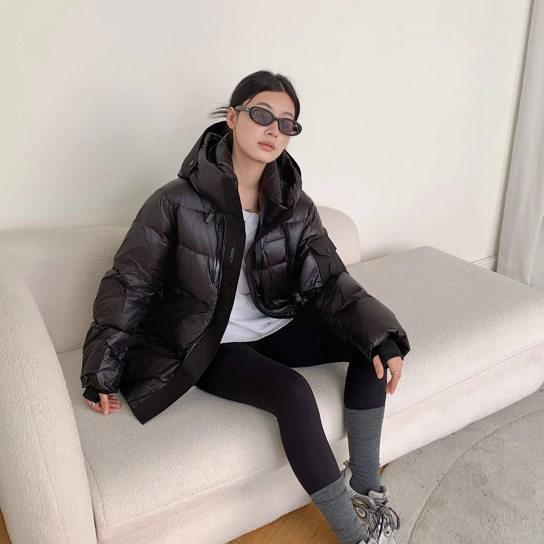 黑钻系列一手长日常通勤款鸭绒羽绒服25633