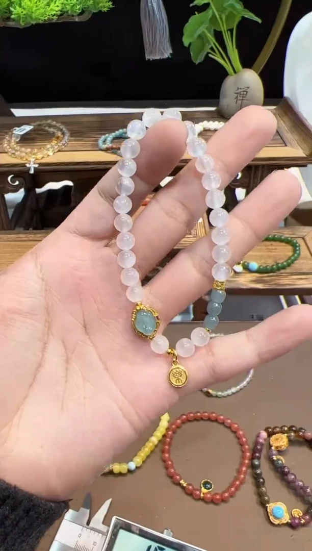 【闪购商品】长石手链未镶嵌手饰@@