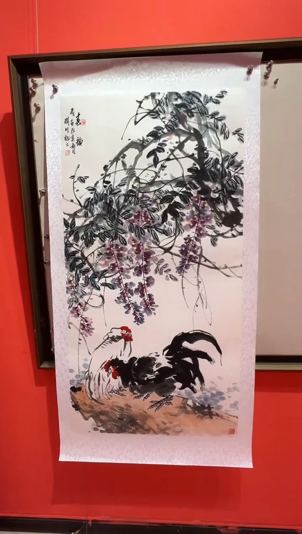 【闪购商品】绘画贺润川-8平尺-国画作品 红