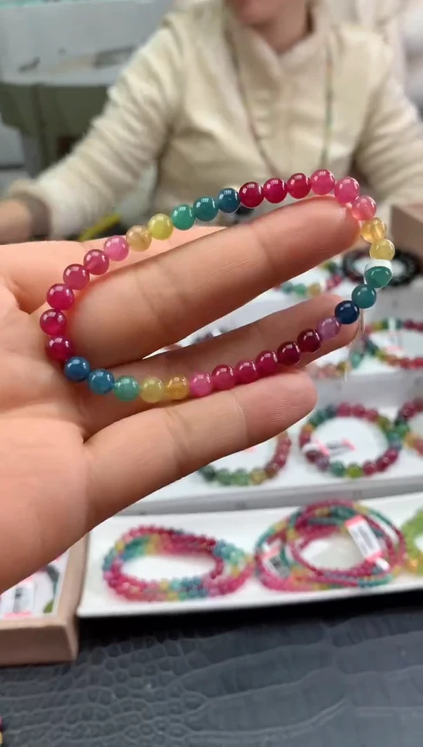 【闪购商品】碧玺手串未镶嵌多样性发一条