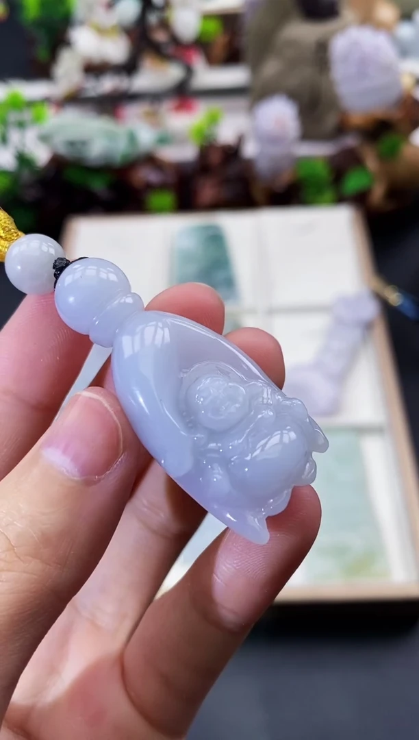 颈饰未镶嵌翡翠天然缅甸A货翡翠