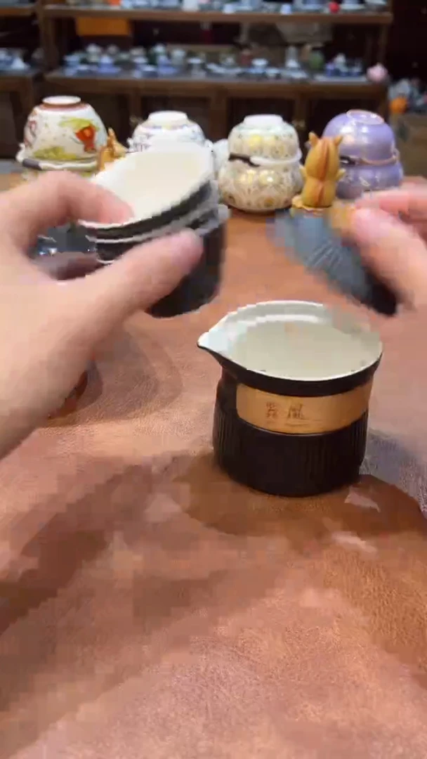 真的很便宜会开片的旅行茶具