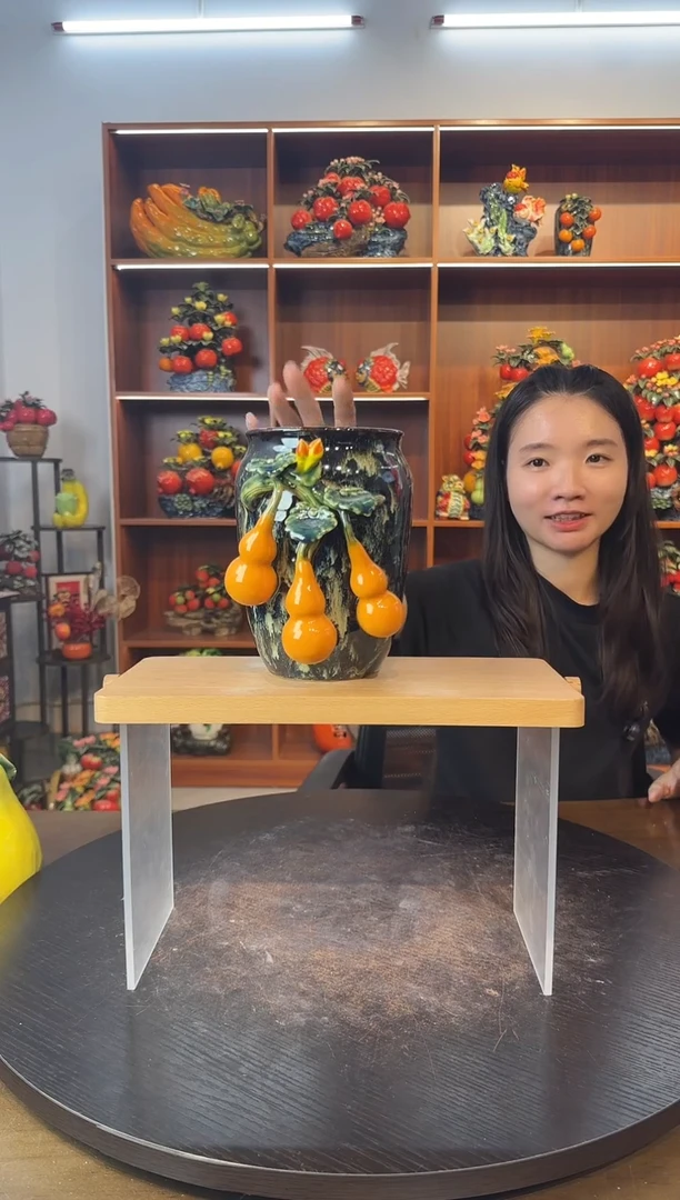 陶瓷柚子款小花瓶