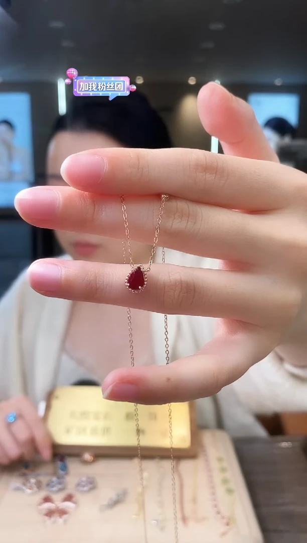 【闪购商品】红宝石项链银S925镶嵌09