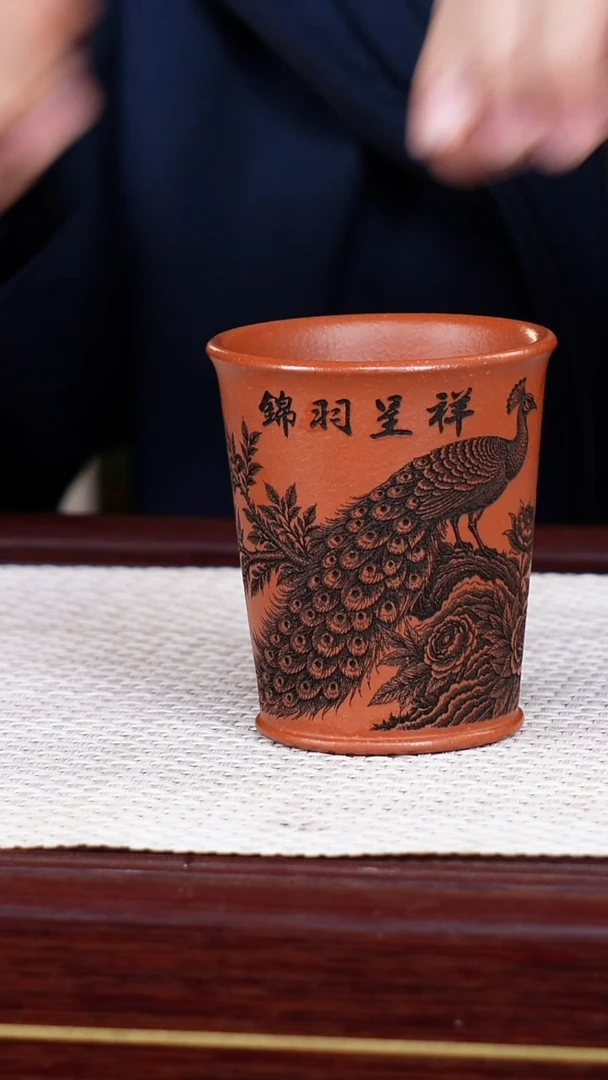 茶杯紫砂宜兴原矿紫砂 全手工制作