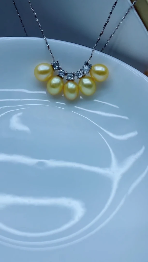 淡水珍珠银S925镶嵌吊坠(不含链)吊坠多样性发其一