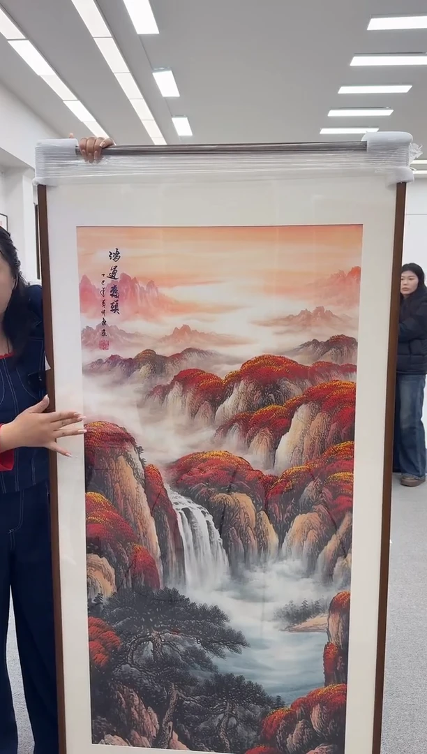 国画手绘   172*85   鸿运当头