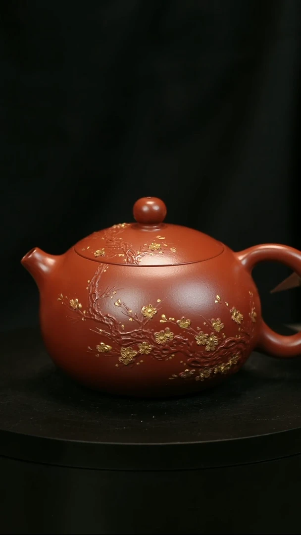 茶壶紫砂聆**风H1654陈春芬描金梅花西施
