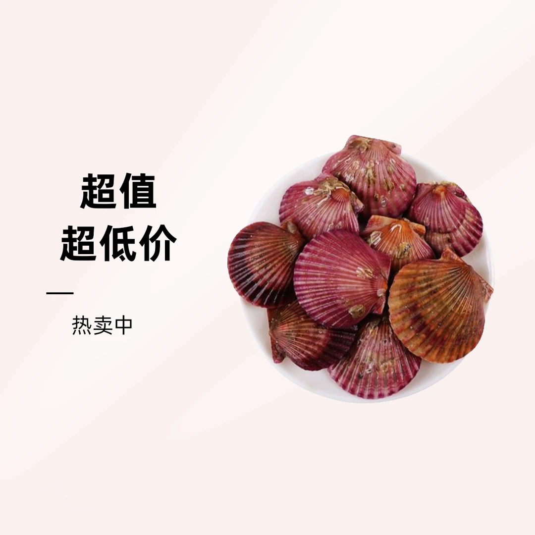 新鲜红贝 500g
