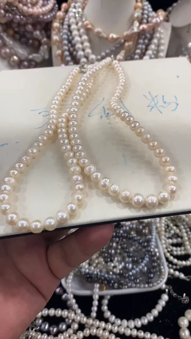 项链合金淡水珍珠1